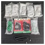 (10) Various Handset Spring/Coil Cords