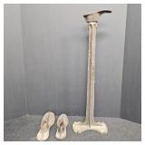 Antique Cast Iron Cobbler's Shoe Repair Anvil Set