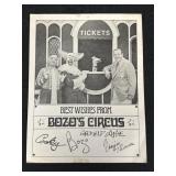 Autographed Bozoï¿½s Circus Poster