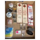Variety of fishing hooks & felt pad fly line