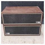 (2) Vintage Admiral Bullhorn Stereo Speakers