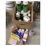 Wasp sprays, flea foggers, Giant Destroyer,