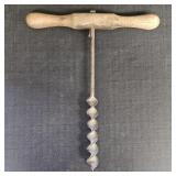 Vintage T-Handle Wood Auger