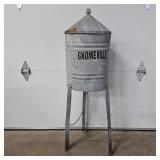 Antique Jamesway Galvanized Oil Farm Tank