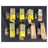 8 Sylvania 6JB6 electronic tubes, 4 have yellow