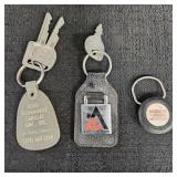 Vintage Collectible Advertising Keychains & Keys