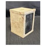 Dark room safe light box (?), 3.75 x 3.75 x 5in H