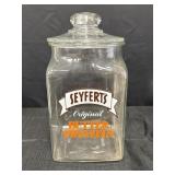 Seyfert's Original Butter Pretzels clear glass jar