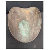 Vtg copper boat shaped scale pan