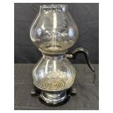 Vtg Pyrex Silex glass double bubble percolator,