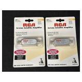 2 RCA In Line Satellite Amplifier md VHD 903