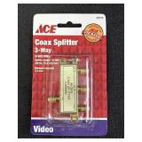 ACE 3 Way Coax Splitter