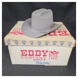 Eddy Bros Company Gray Fur Blend 7 1/4 Hat
