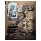 Door hinges, cabinet hinges, window latch, mail