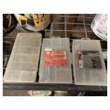 Electrician screw kits in plastic organizers