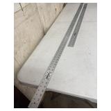 (2) Johnson Aluminum Rulers