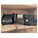 Radios and speakers,tape player untested
