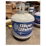 Blue Rhino 15lb propane tank, some contents