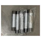 Metal Pipe Nipples 3/4 x4.5 - 1 x 5'ï¿½