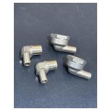 4 Nibco PEX brass fittings - 1/2in -3/4in