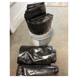Heavy duty black plastic sheeting