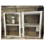 2 Larson Storm Windows White 28 x 39'