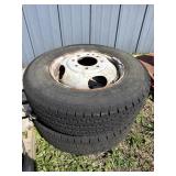 (2) Pathfinder 8.75R16 Tires w/ Rims