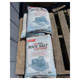 (3) Bags of Rock Salt