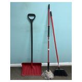 Snow Shovel, Mop, Broom