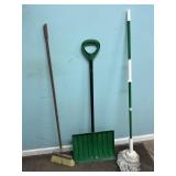 Snow Shovel, Broom, Mop