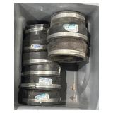 Fernco flexible PVC couplings 4x3 & 4x4'