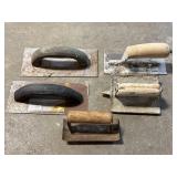 Variety of 5 concrete hand tools