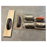Variety of 6 concrete hand tools