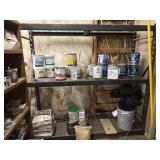 Industrial metal shelf, 76in L x 24in D x 6ft H.,