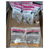 1/2in Pex swivel adapters, new, & 1 Xfitting.