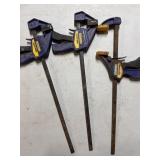 (3) Irwin Quick Grip Clamps