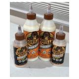 4 bottles of Gorilla Wood glue, 2 - 8oz Ultimate &