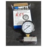 Watts air/gas pressure test gauge