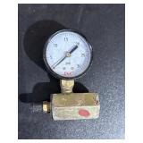 JSC air/gas pressure test gauge, 30 psi.