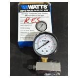 Watts air/gas pressure test gauge