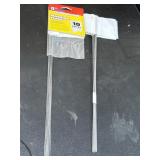 15in wire stake marking flags, 23 total