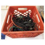 Bungee cords in Sealtest milk crate