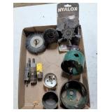 Wood hole saws, metal grinding wheels