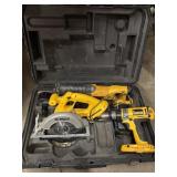 DeWalt 18V Cordless Set - Drill, Reciprocating