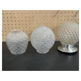 3 Diamond Ceiling Light Shade & Globes