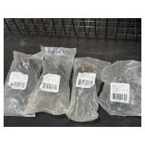 4 bronze finish double wall hooks, new, 1 1/4in