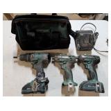 Master Force 1/2in hammer drill, (2) 1/4in impact