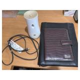 Leather Portfolios, extension cord & glade spray