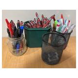 Pen Organizers & pens & markers