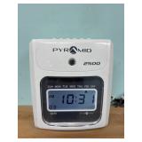 Pyramid 2500 Time Clock w/ time cards & organizer